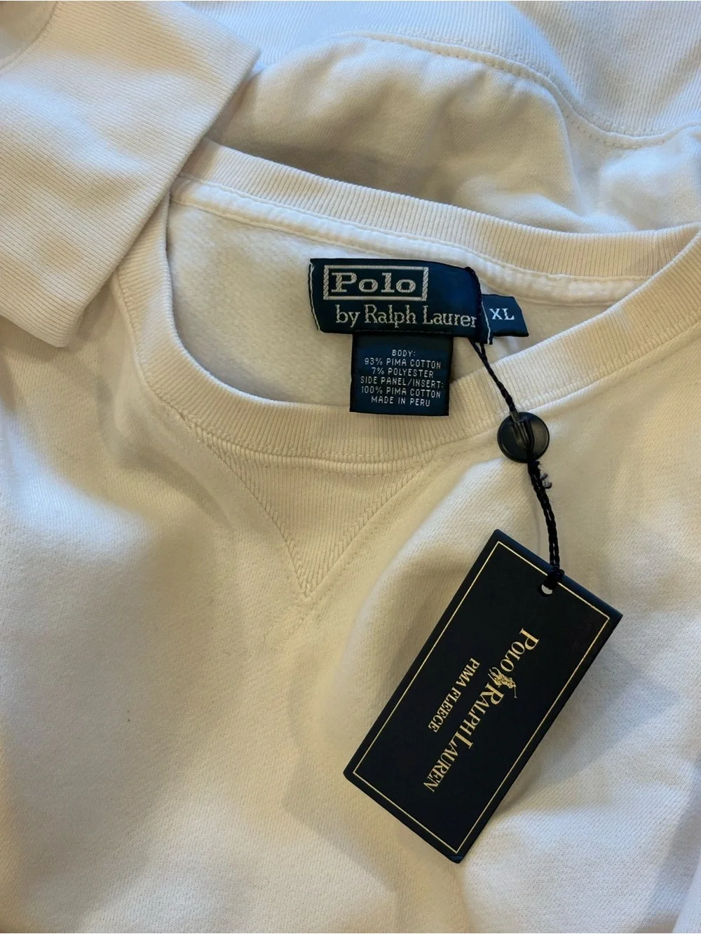 Polo Ralph Lauren Pima Cotton Fleece XL Sweatshirt